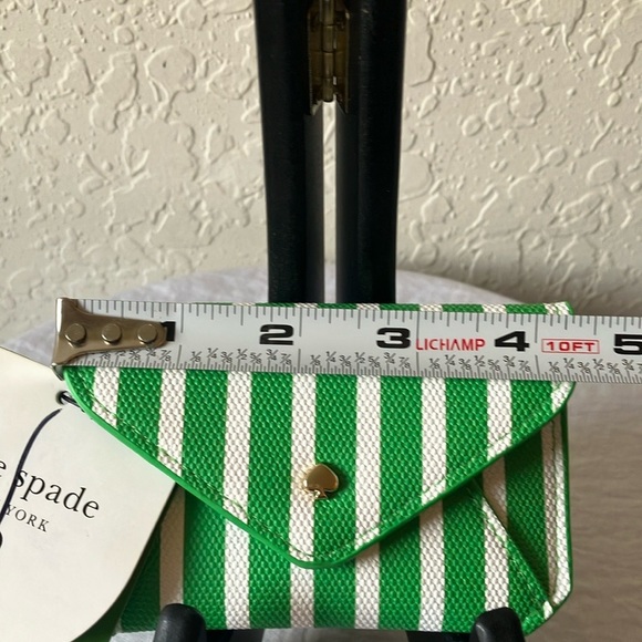 Kate Spade x Target: Green& White Striped Wallet - Picture 10 of 16